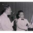 H047. Richard Burgin and his stand partner, Asst. Concertmaster Alfred Krips.